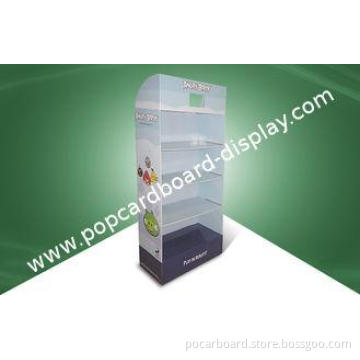 Custom Four-shelf Retail Cardboard Display Stands For Angry